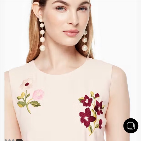 Kate spade ♠️ floral embroidered dress size 4 - Picture 5 of 16